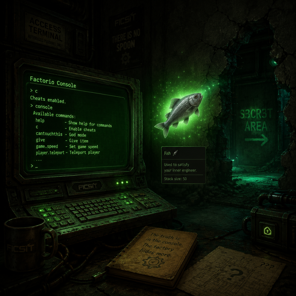 Factorio Cheats & Secrets guide screenshot