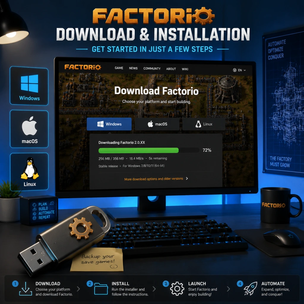 Factorio Download & Installation guide screenshot
