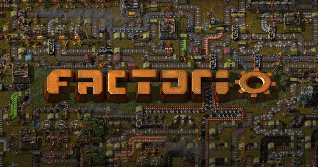 Factorio game poster and cover art