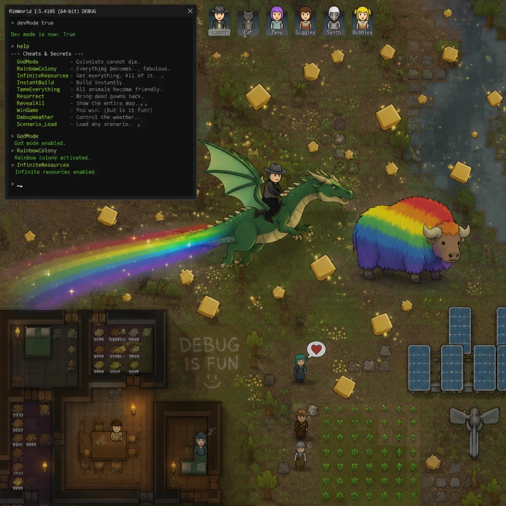 RimWorld Cheats & Secrets guide screenshot