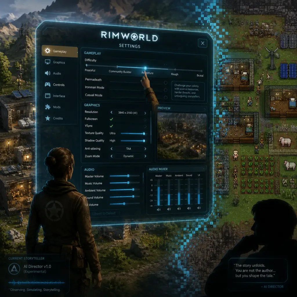 RimWorld Game Settings guide screenshot