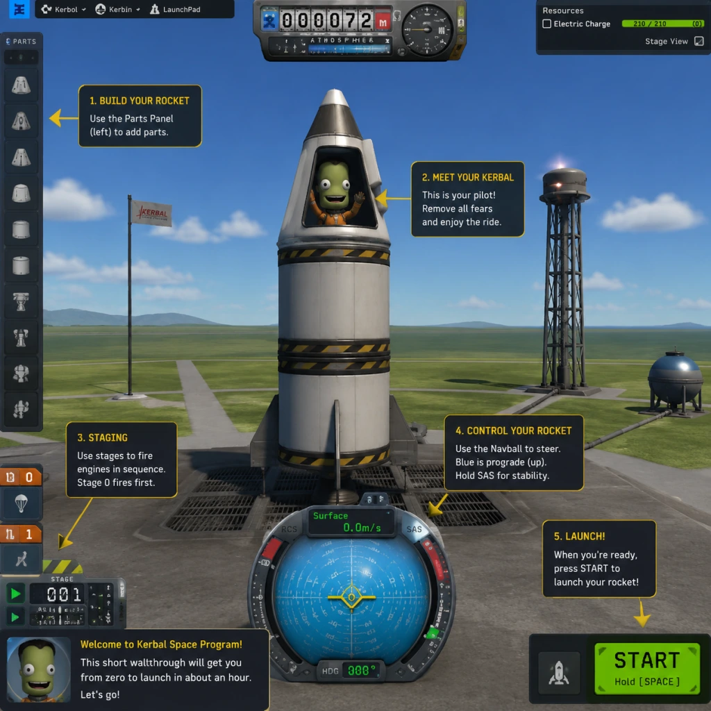 Kerbal Space Program Getting Started guide screenshot