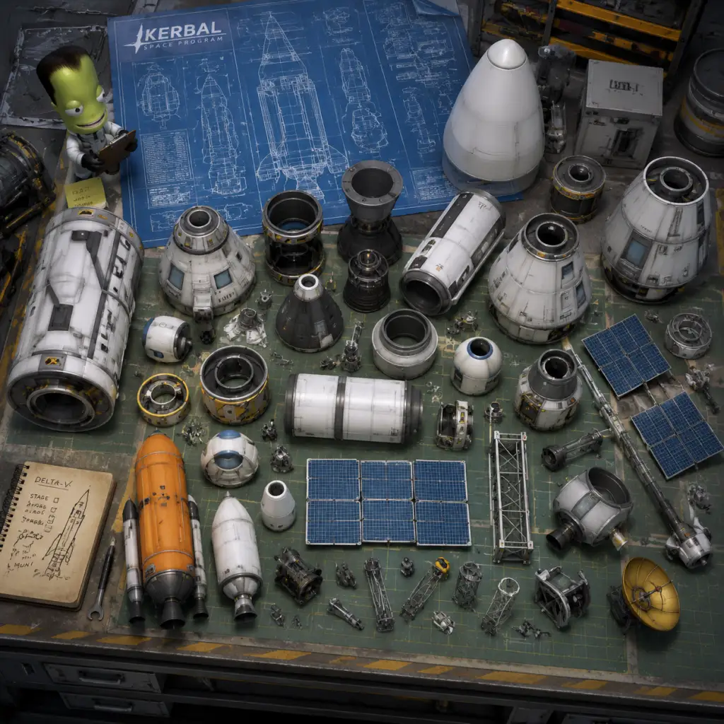 Kerbal Space Program All Game Items guide screenshot