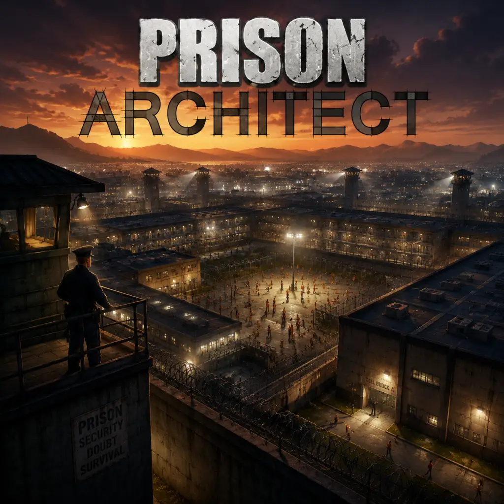 Prison Architect game poster and cover art