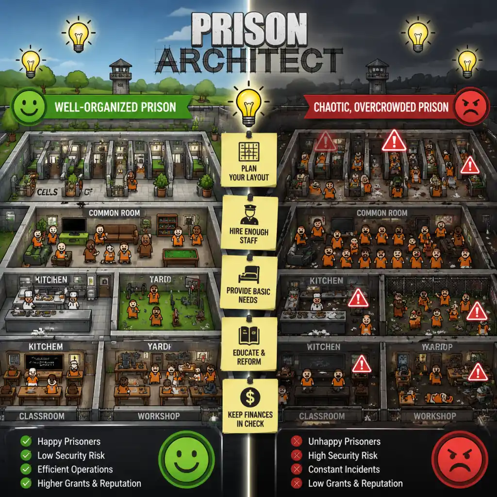 Prison Architect Game Tips guide screenshot