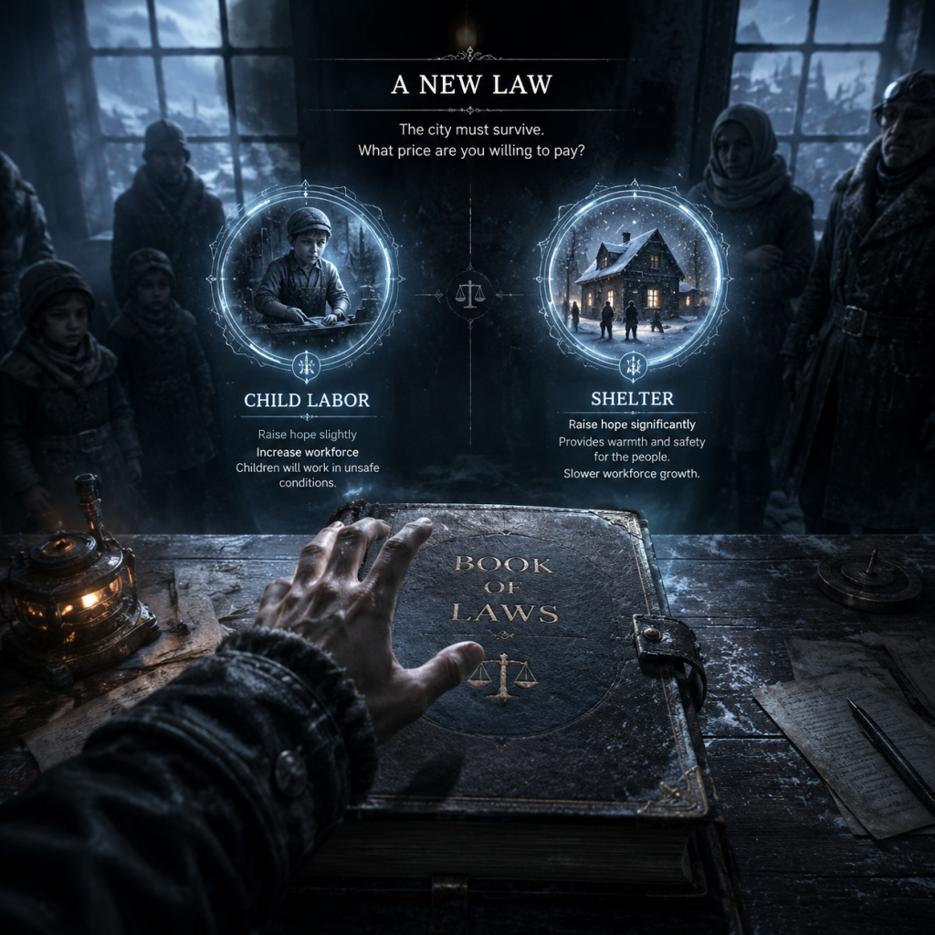 Frostpunk Game Tips guide screenshot