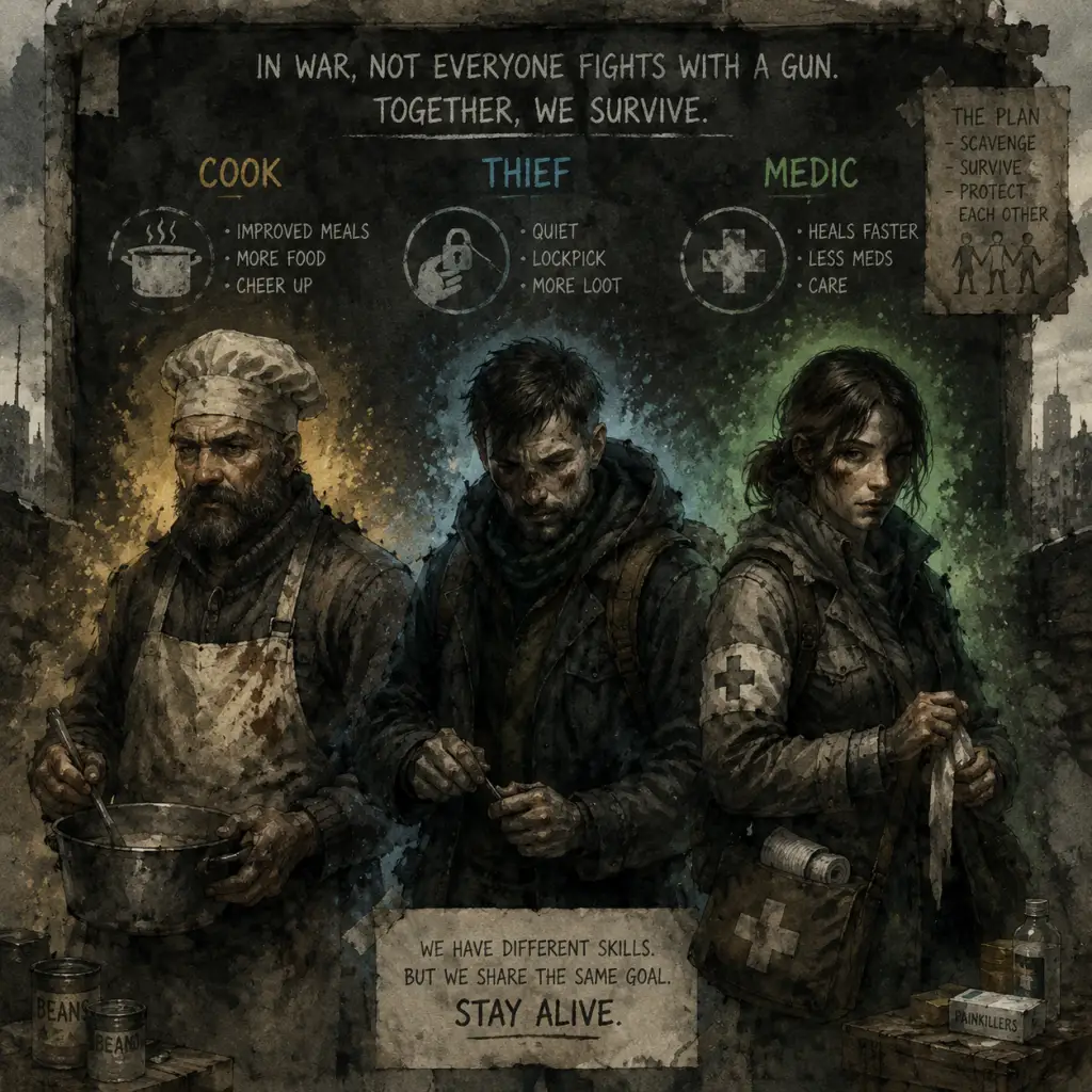 This War of Mine Character Skills guide screenshot