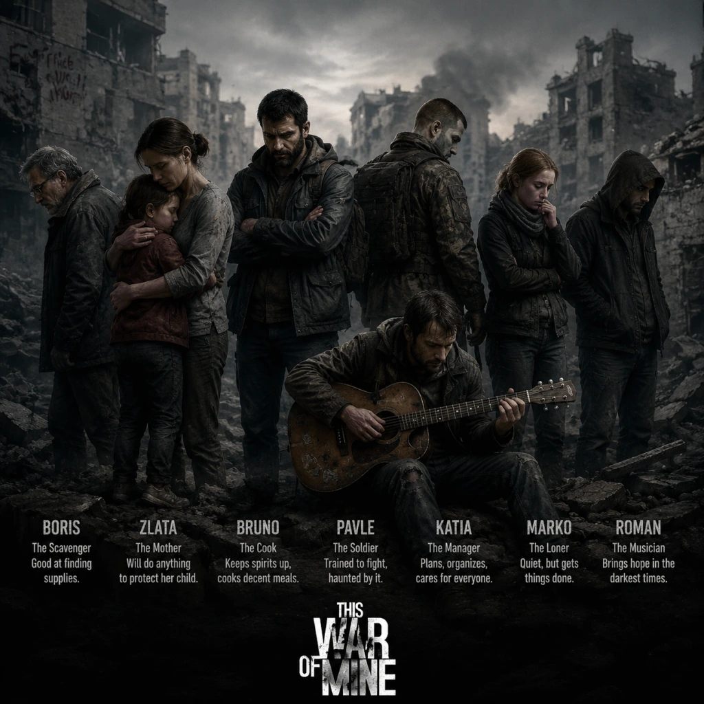 This War of Mine Characters & Roles guide screenshot