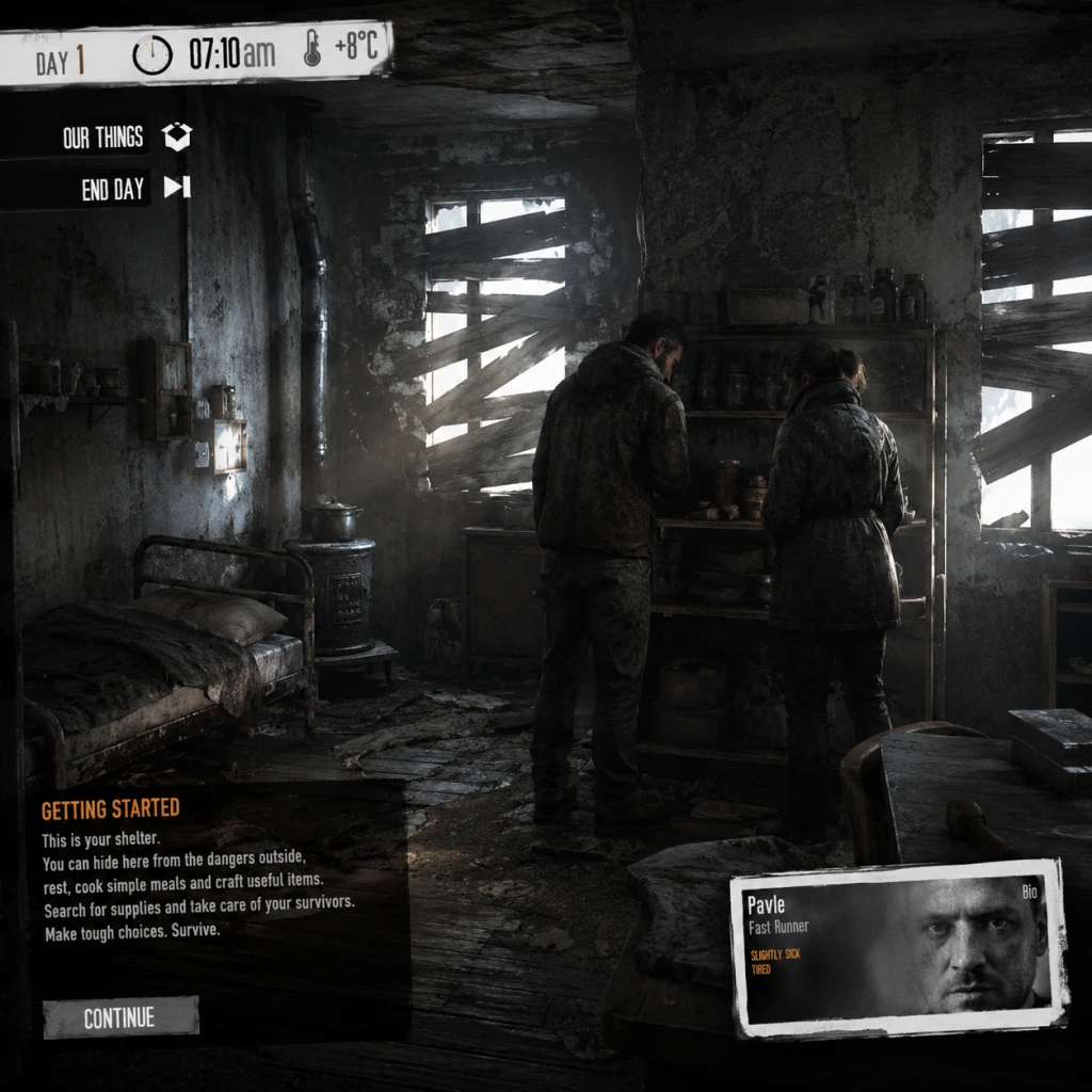 This War of Mine Getting Started guide screenshot