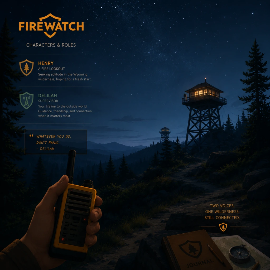 Firewatch Characters & Roles guide screenshot