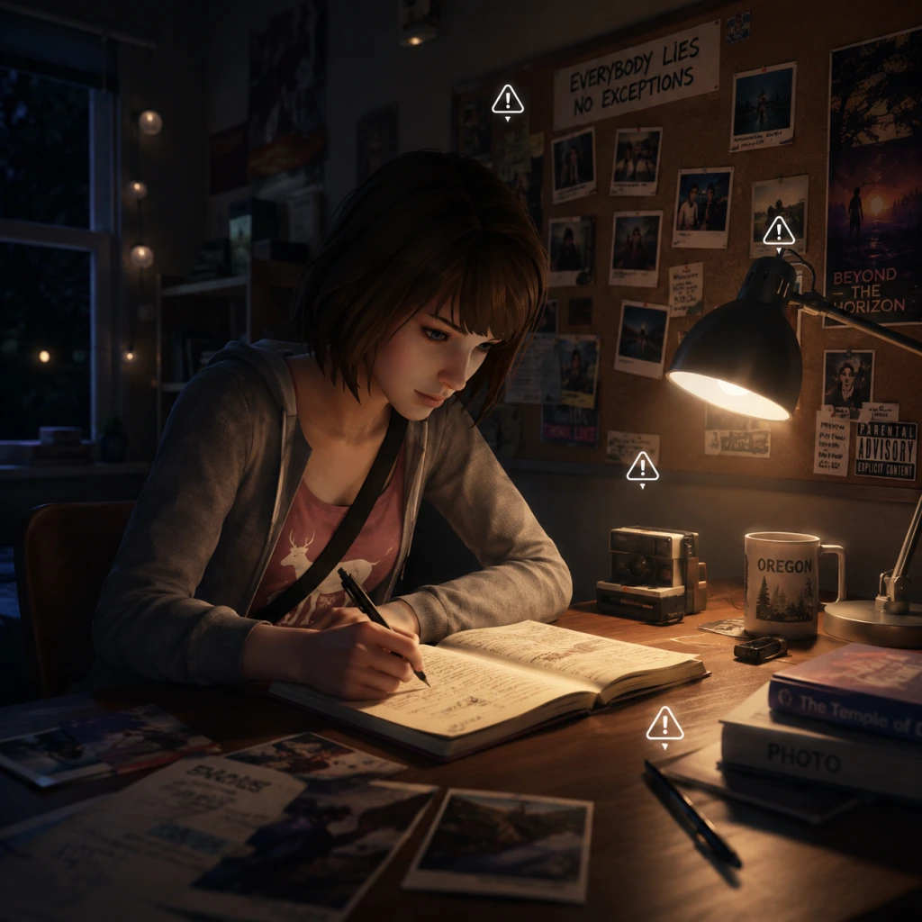 Life is Strange Important Notes guide screenshot