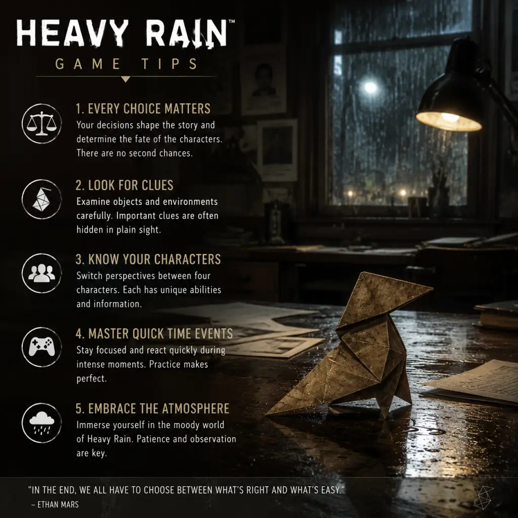 Heavy Rain Game Tips guide screenshot