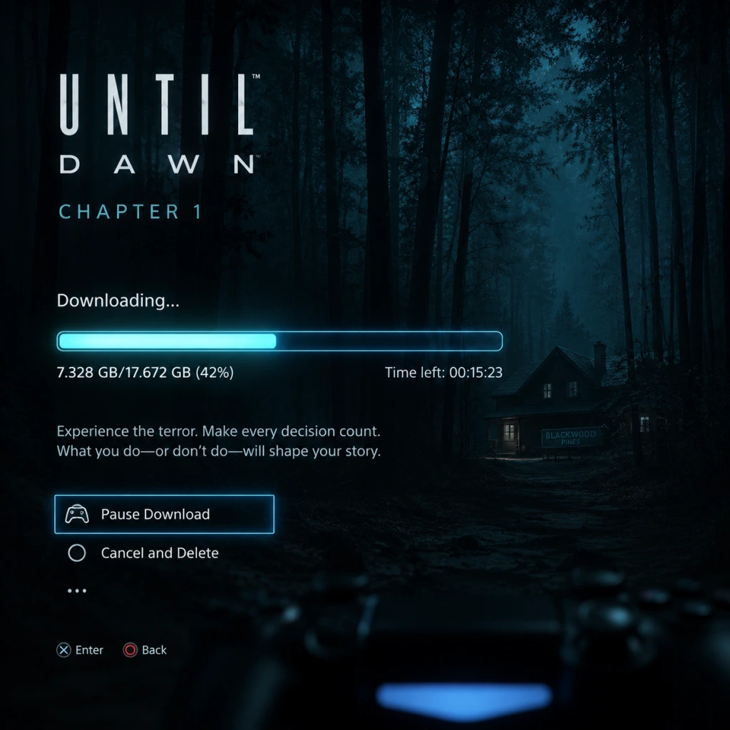 Until Dawn Download & Installation guide screenshot