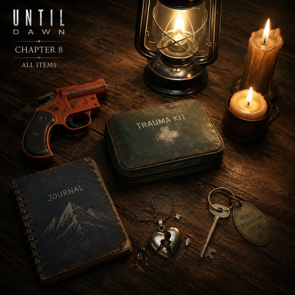 Until Dawn All Game Items guide screenshot
