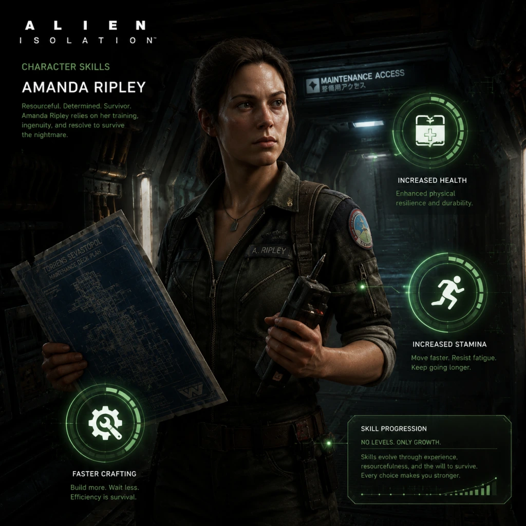 Alien: Isolation Character Skills guide screenshot