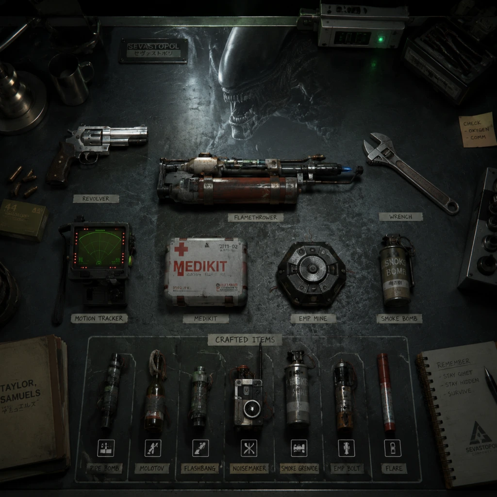 Alien: Isolation All Game Items guide screenshot