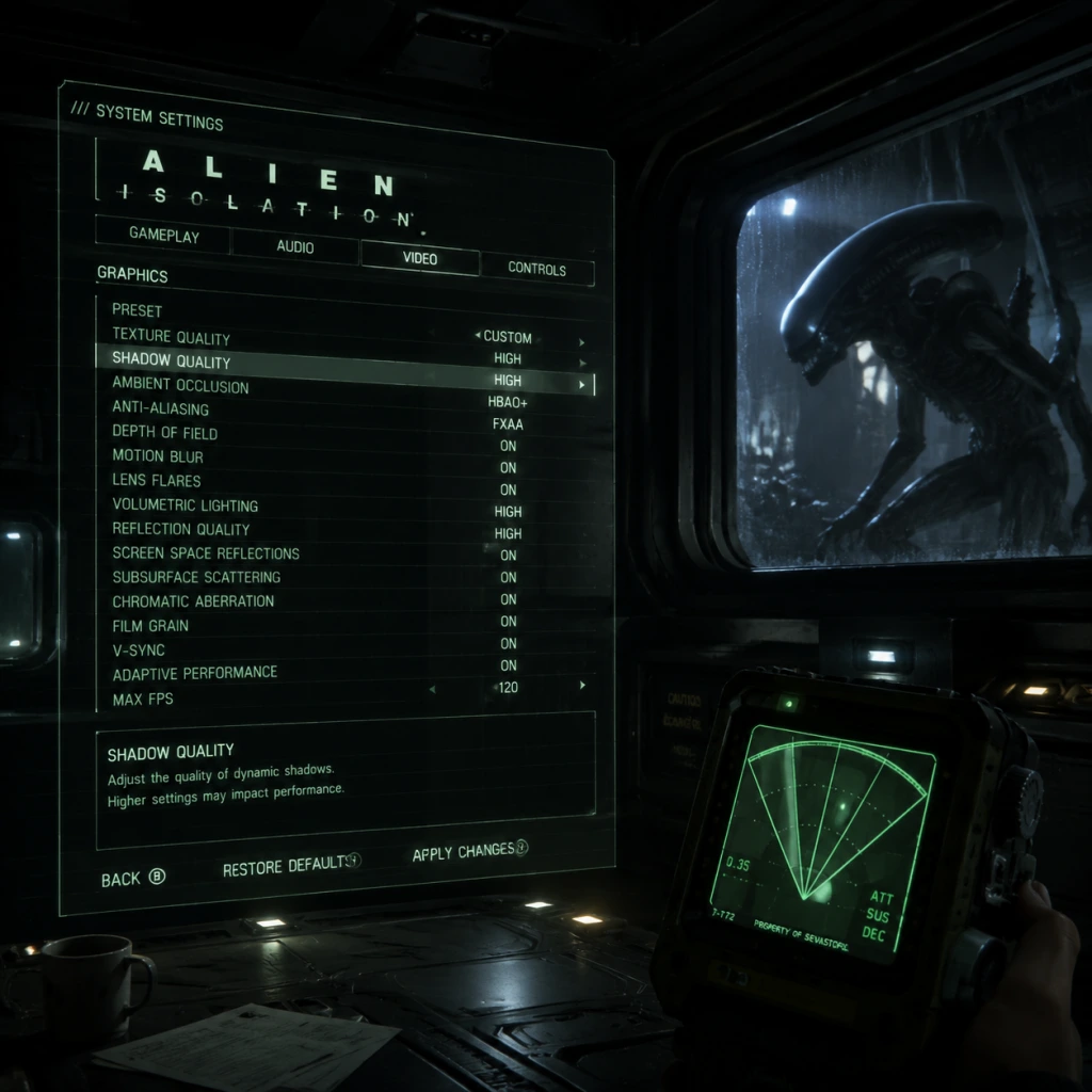 Alien: Isolation Game Settings guide screenshot