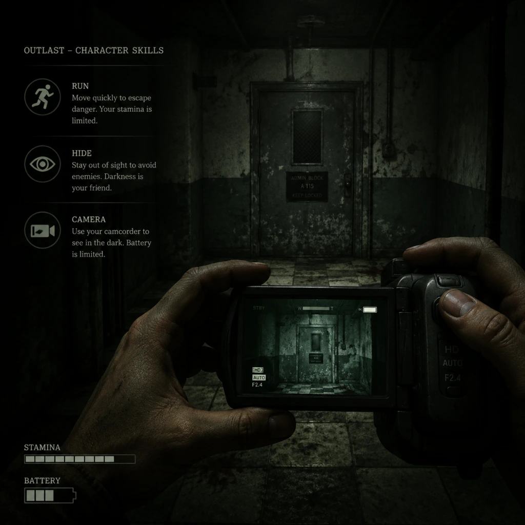Outlast Character Skills guide screenshot