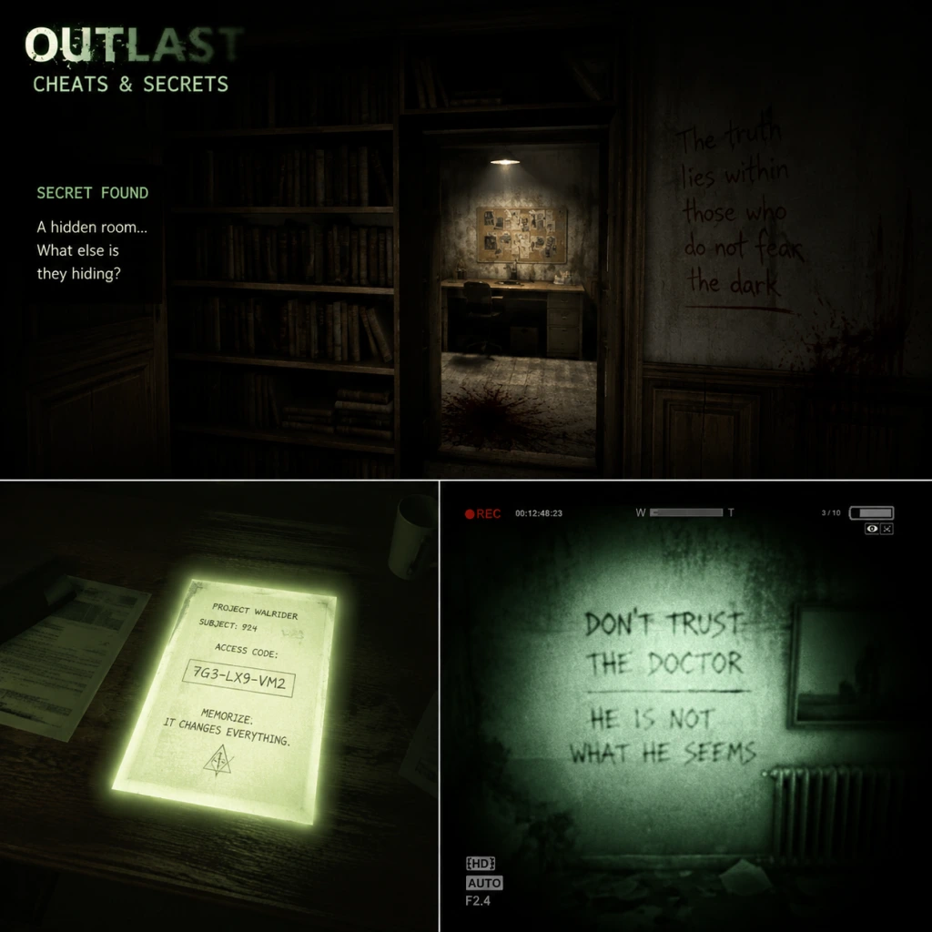Outlast Cheats & Secrets guide screenshot