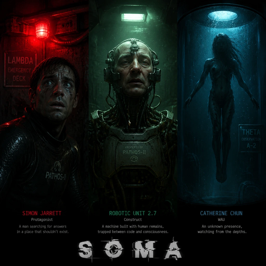 SOMA Characters & Roles guide screenshot