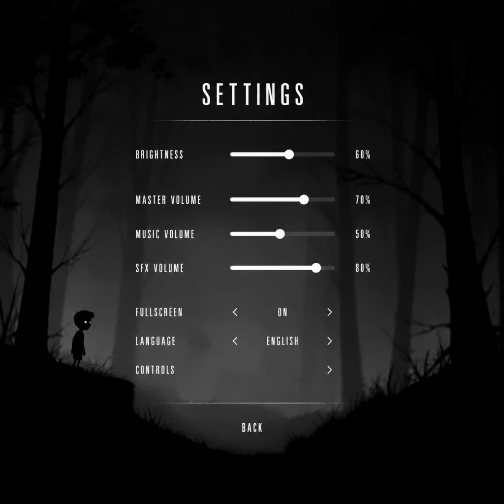Limbo Game Settings guide screenshot