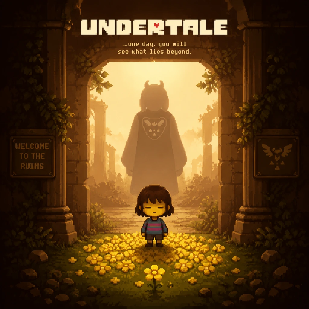 Undertale game poster and cover art