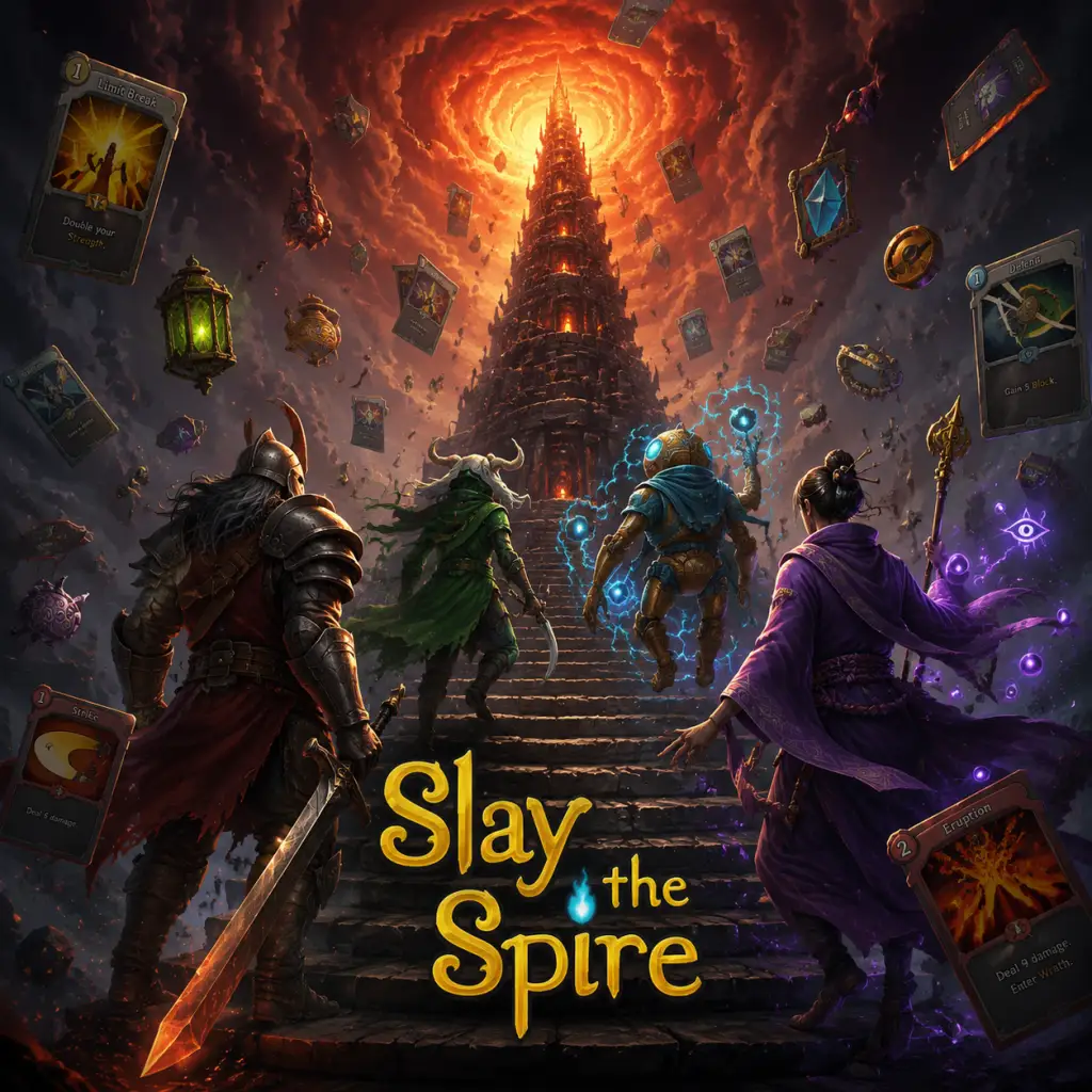 Slay the Spire game poster and cover art