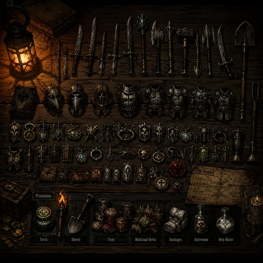 Darkest Dungeon All Game Items guide screenshot