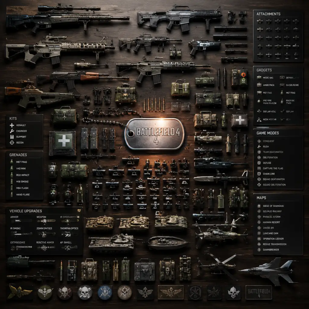 Battlefield 4 All Game Items guide screenshot