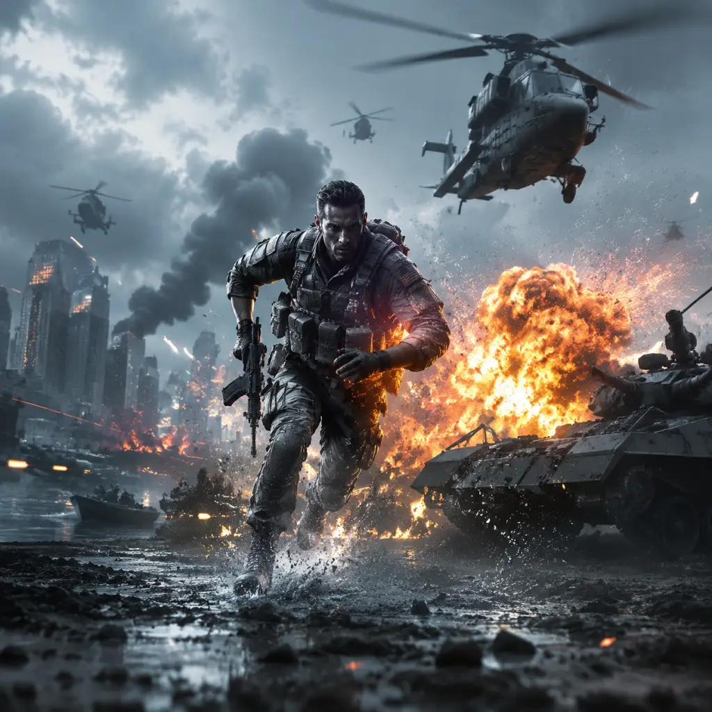 Battlefield 4 game poster and cover art
