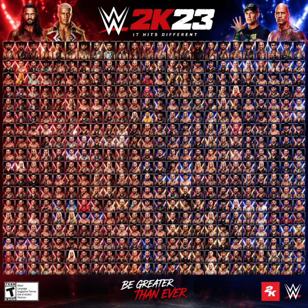WWE 2K23 Characters & Roles guide screenshot