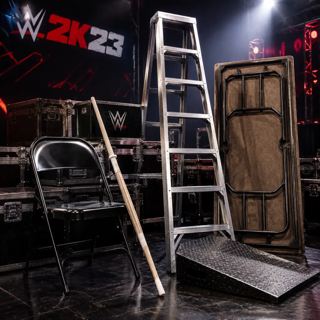 WWE 2K23 All Game Items guide screenshot