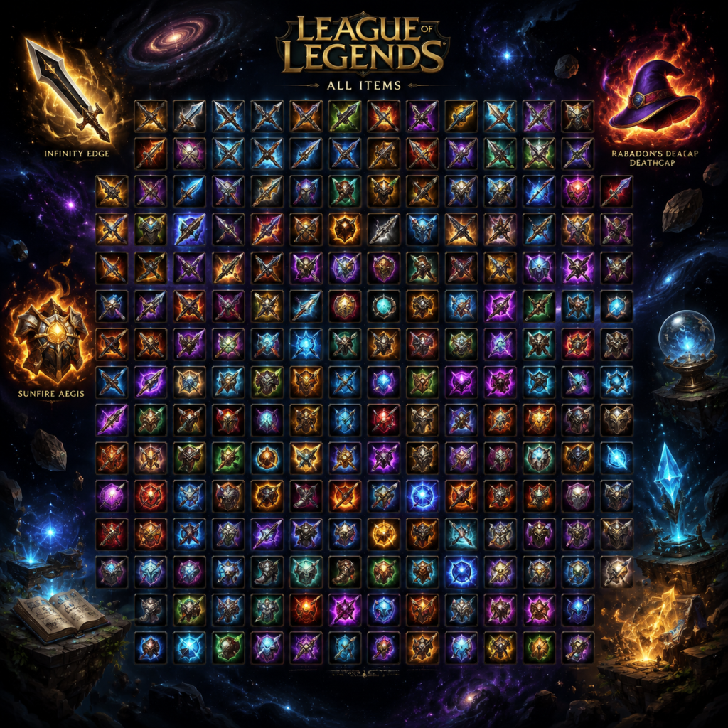 League of Legends All Game Items guide screenshot