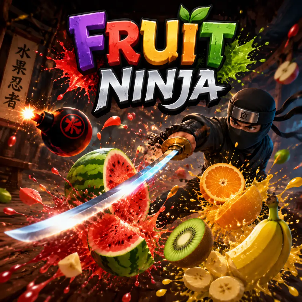 Fruit Ninja game poster and cover art