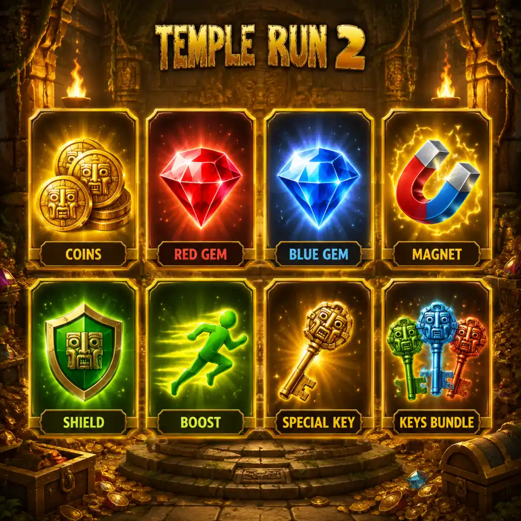 Temple Run 2 All Game Items guide screenshot
