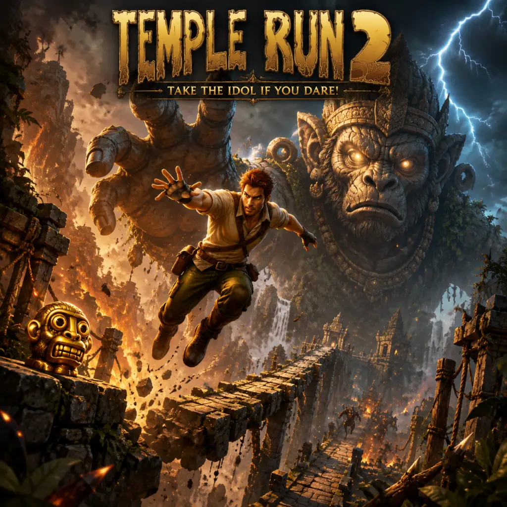 Temple Run 2 game poster and cover art