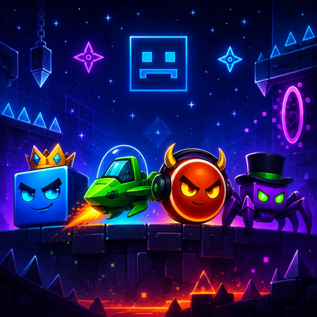 Geometry Dash Characters & Roles guide screenshot