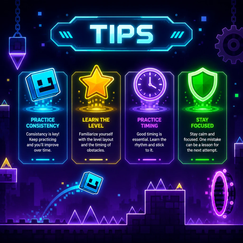 Geometry Dash Game Tips guide screenshot