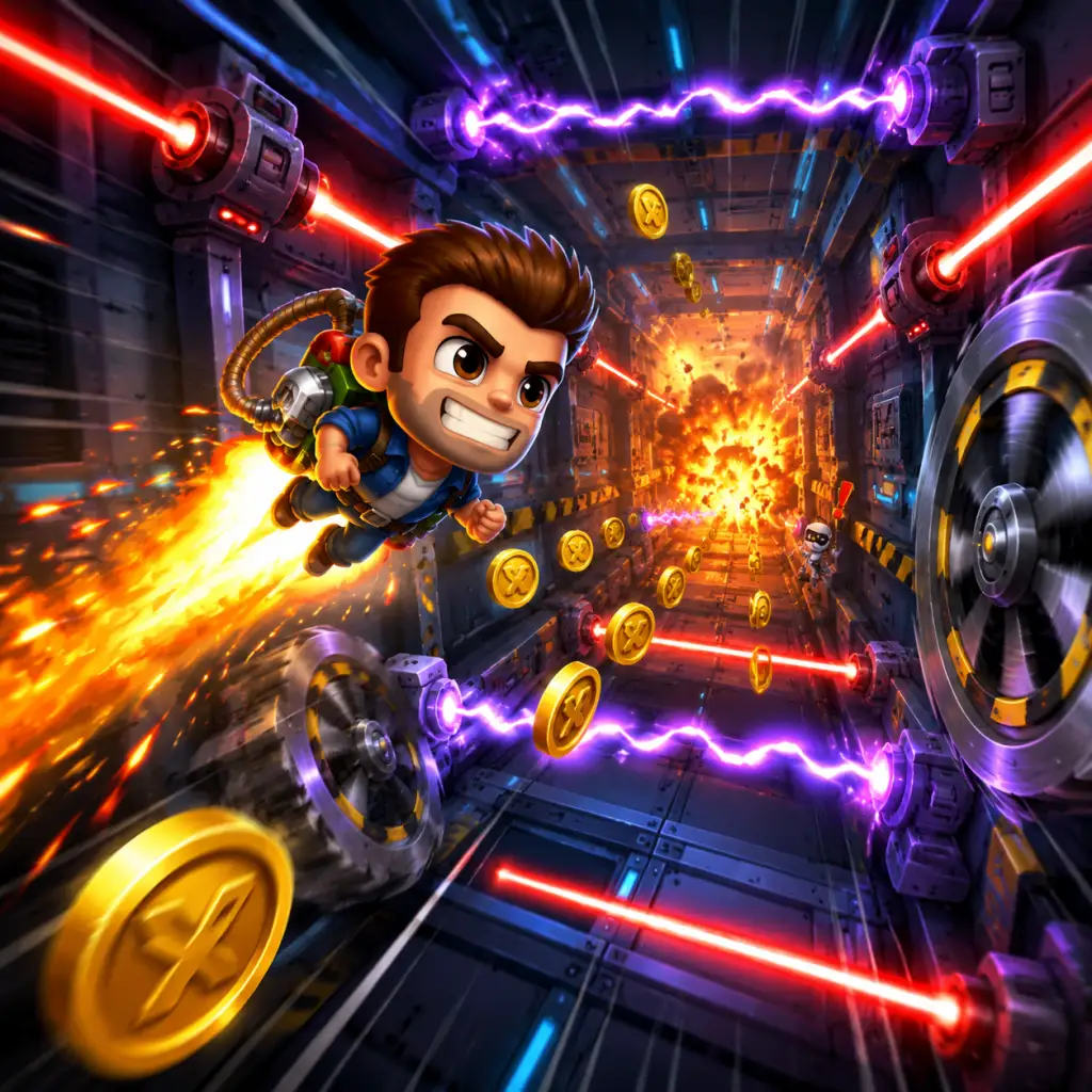 Jetpack Joyride Core Gameplay guide screenshot