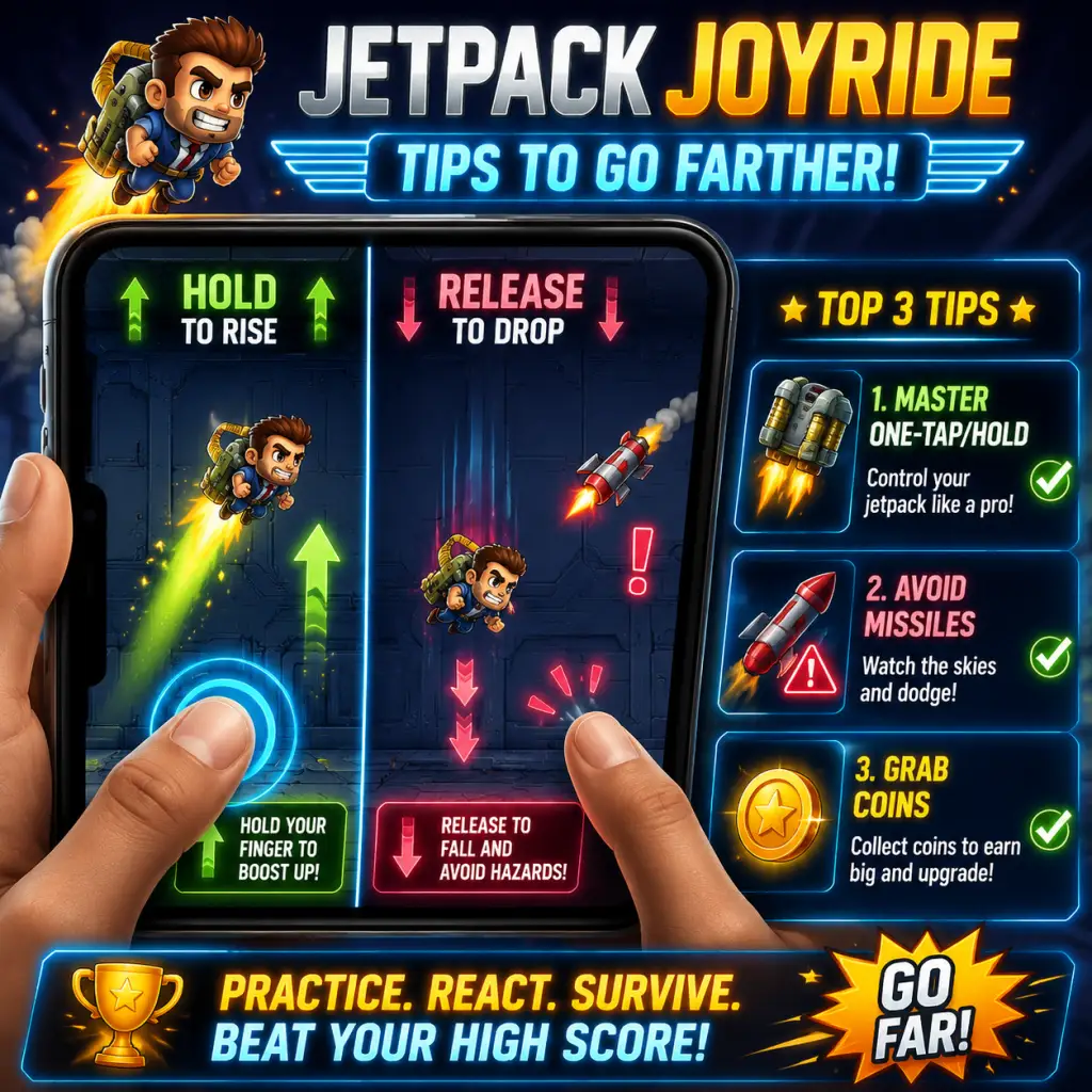 Jetpack Joyride Game Tips guide screenshot