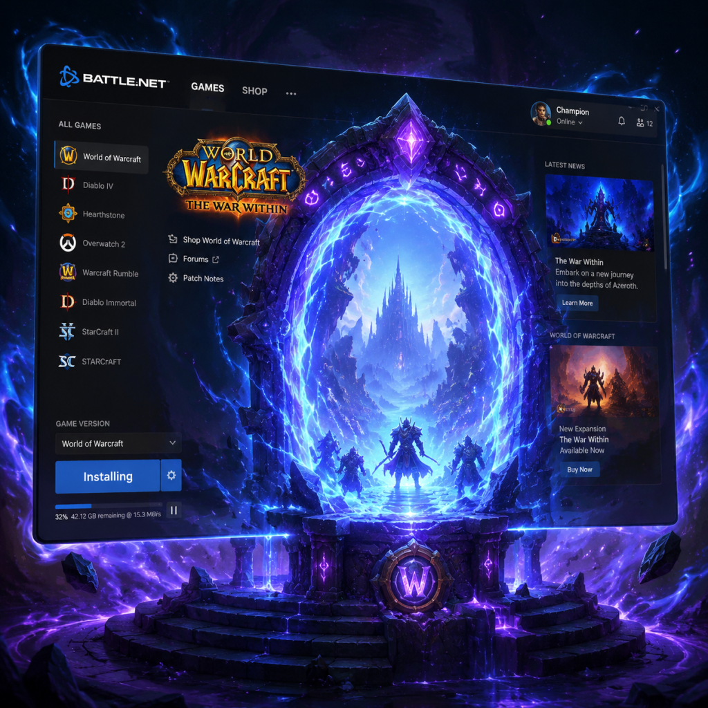 World of Warcraft Download & Installation guide screenshot