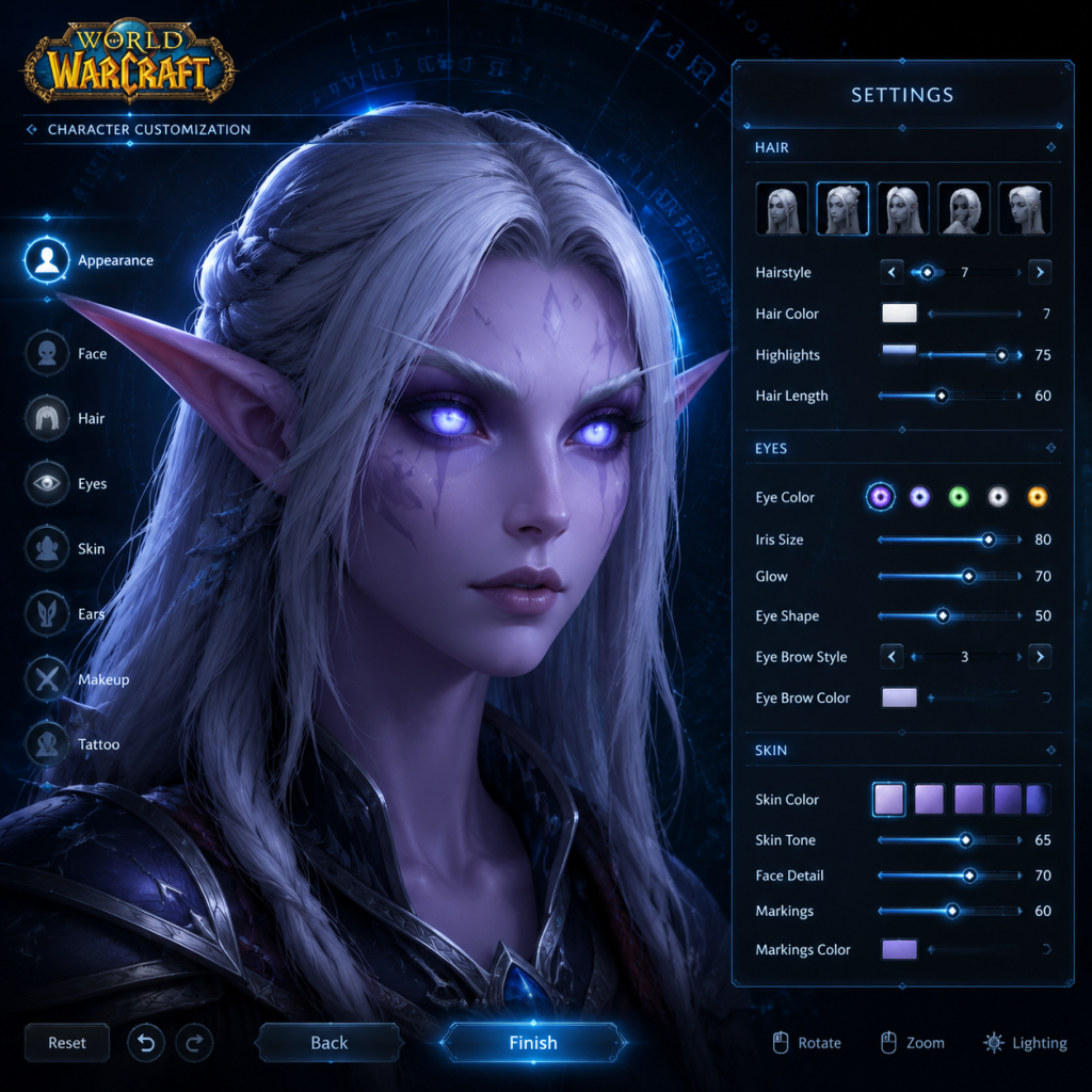 World of Warcraft Game Settings guide screenshot
