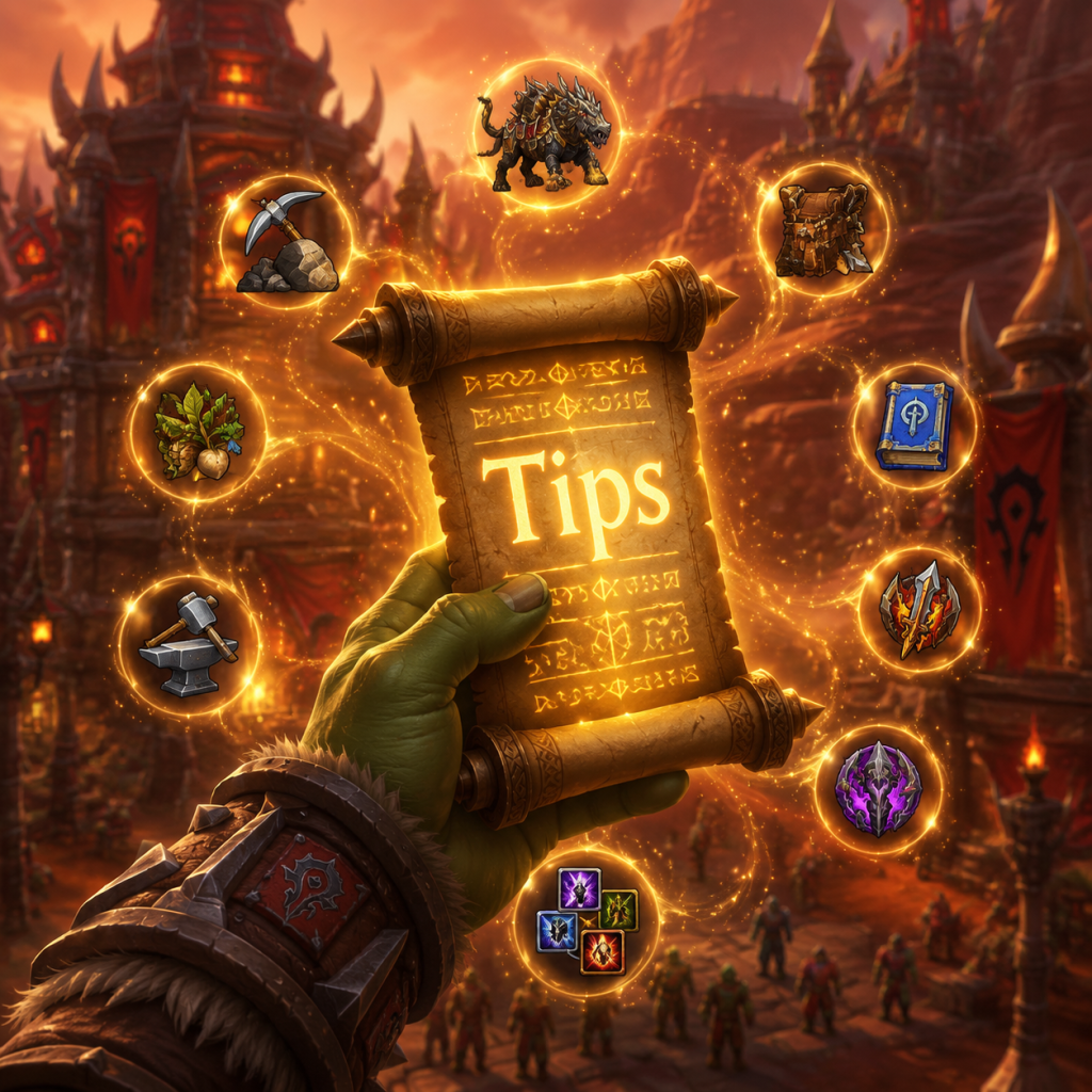 World of Warcraft Game Tips guide screenshot