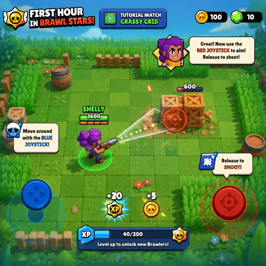 Brawl Stars Getting Started guide screenshot