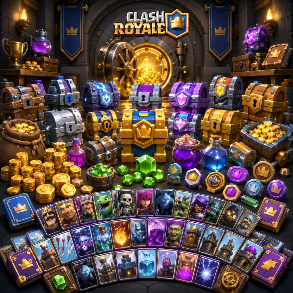 Clash Royale All Game Items guide screenshot