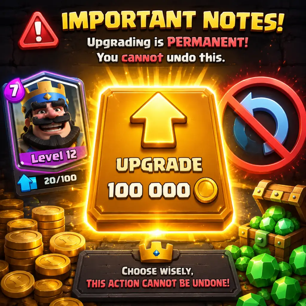 Clash Royale Important Notes guide screenshot