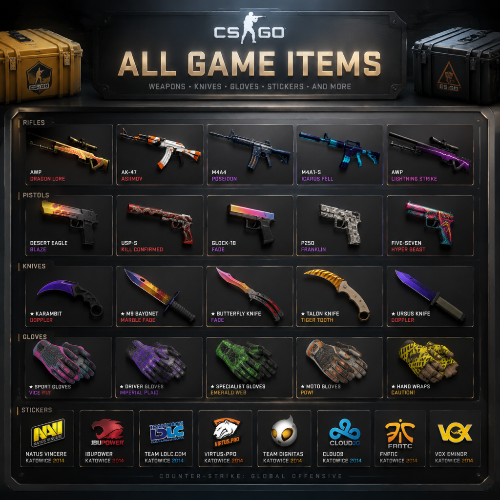 Counter-Strike: Global Offensive All Game Items guide screenshot