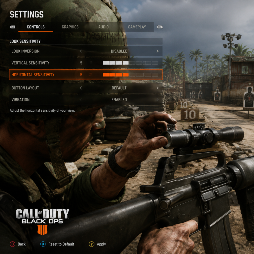 Call of Duty: Black Ops Game Settings guide screenshot