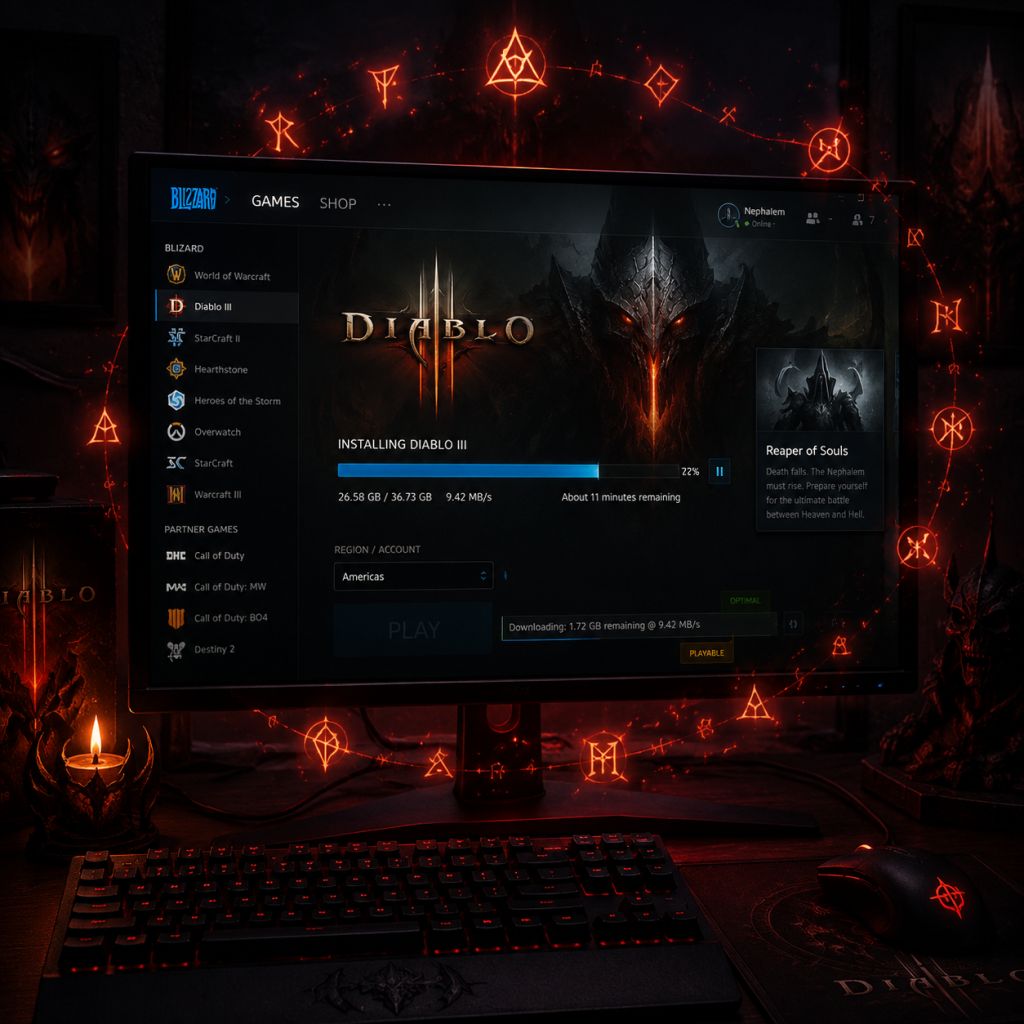 Diablo III Download & Installation guide screenshot