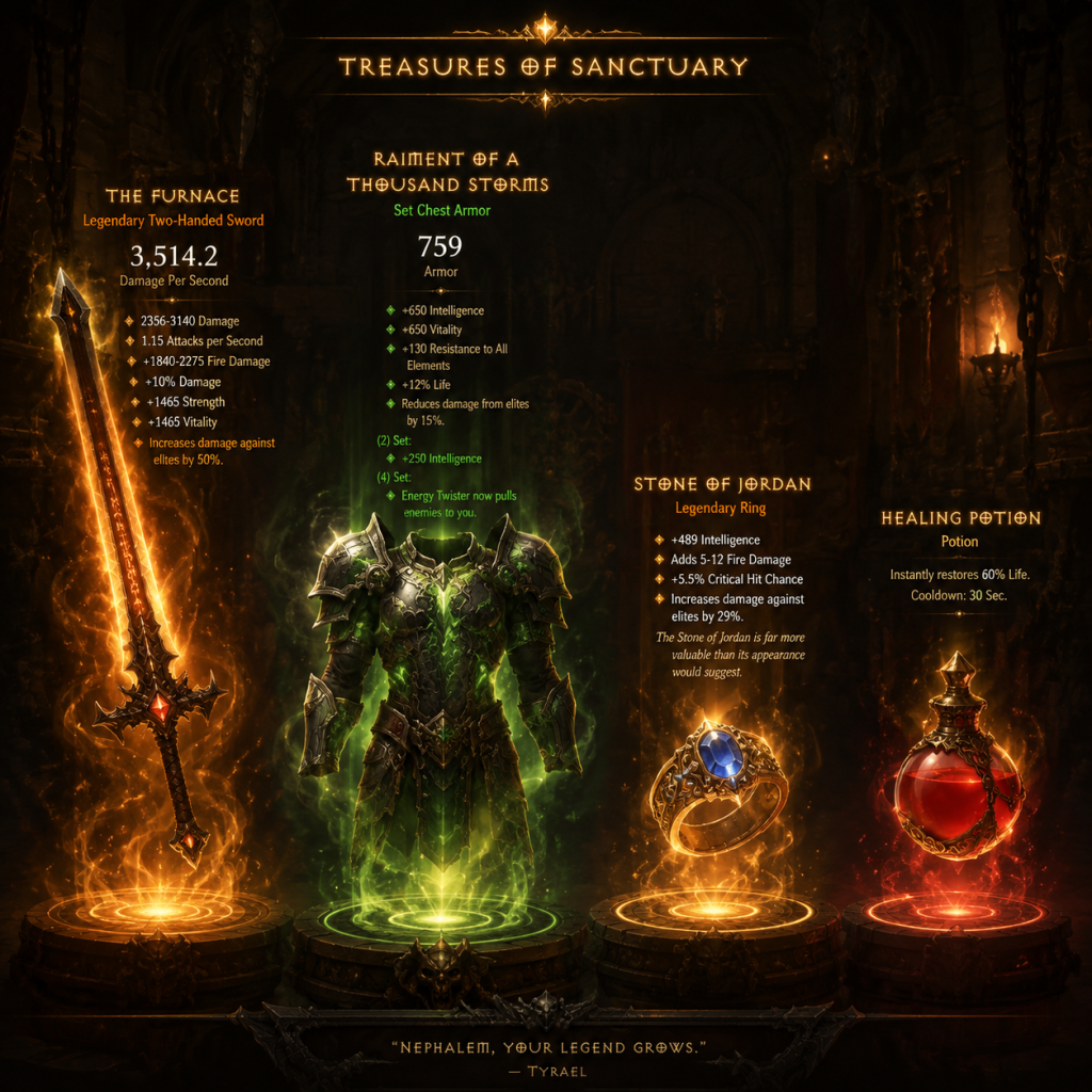 Diablo III All Game Items guide screenshot